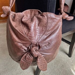 Vintage Viva of California brown leather shoulder bag